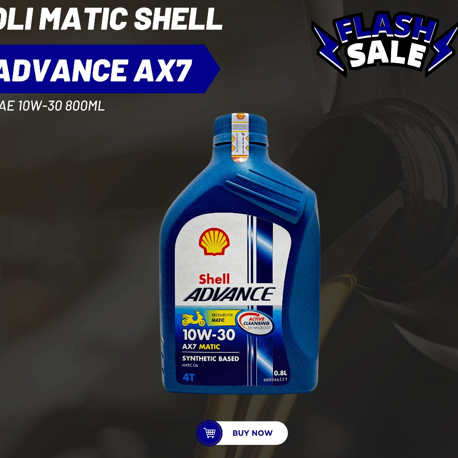 Oli Motor Shell Advance AX7 8ML Oli Mesin Shell Advance Matic
