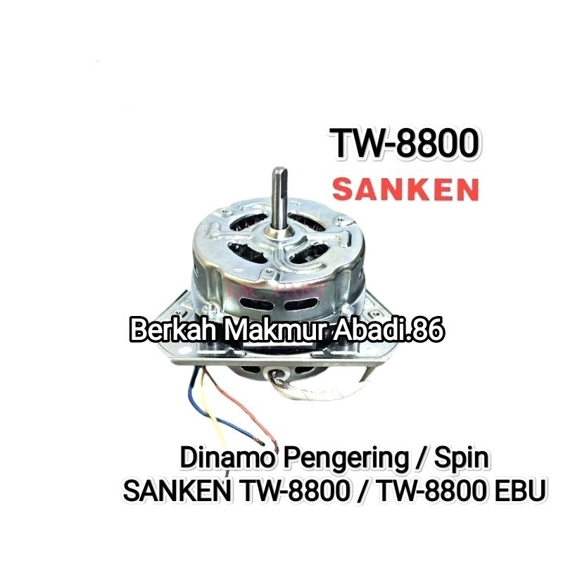 Dinamo Pengering Mesin Cuci SANKEN TW-8800 / TW 8800 ebu Mesin Dinamo Spin / Pengering Mesin Cuci Sa