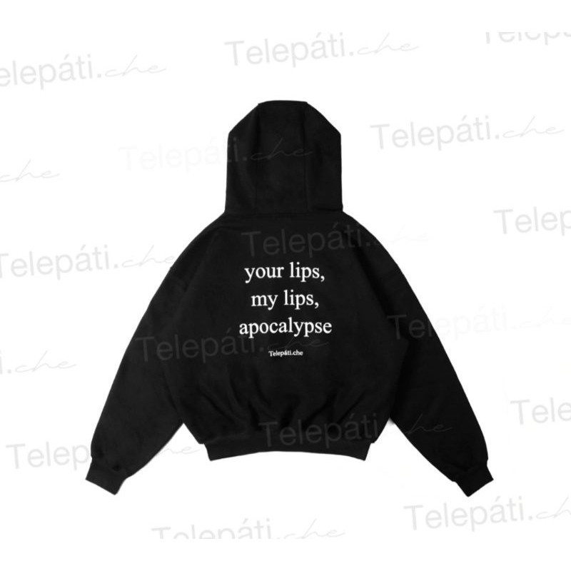 Hoodie kiss me black