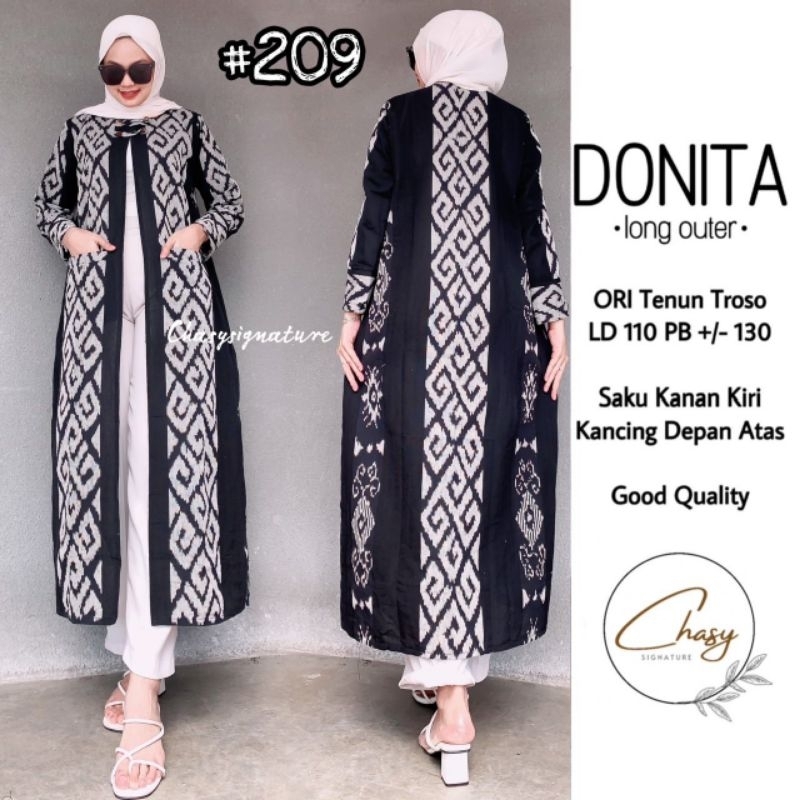 Outer Batik Wanita Bahan Tenun Troso Ori Batik Solo