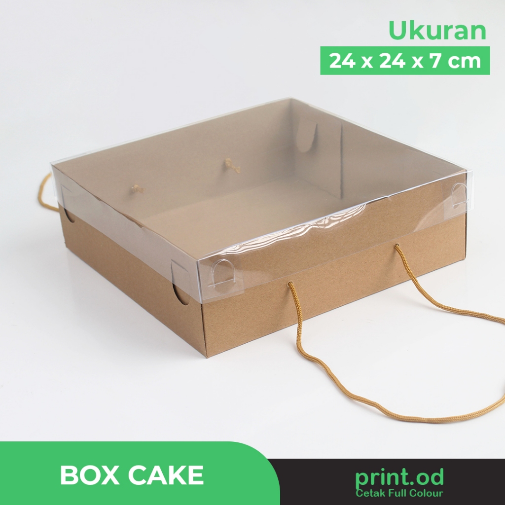 

Print.od | Box Cake Jinjing - Ukuran 24x24x7 | Kotak Cake - Kotak Kue - Kotak Bolu - Kotak Makanan |