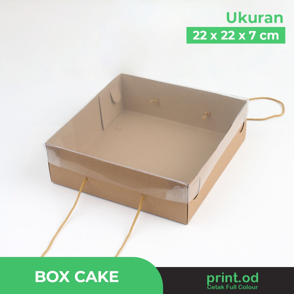 

Print.od | Box Cake Jinjing - Ukuran 22x22x7 | Kotak Cake - Kotak Kue - Kotak Bolu - Kotak Makanan |