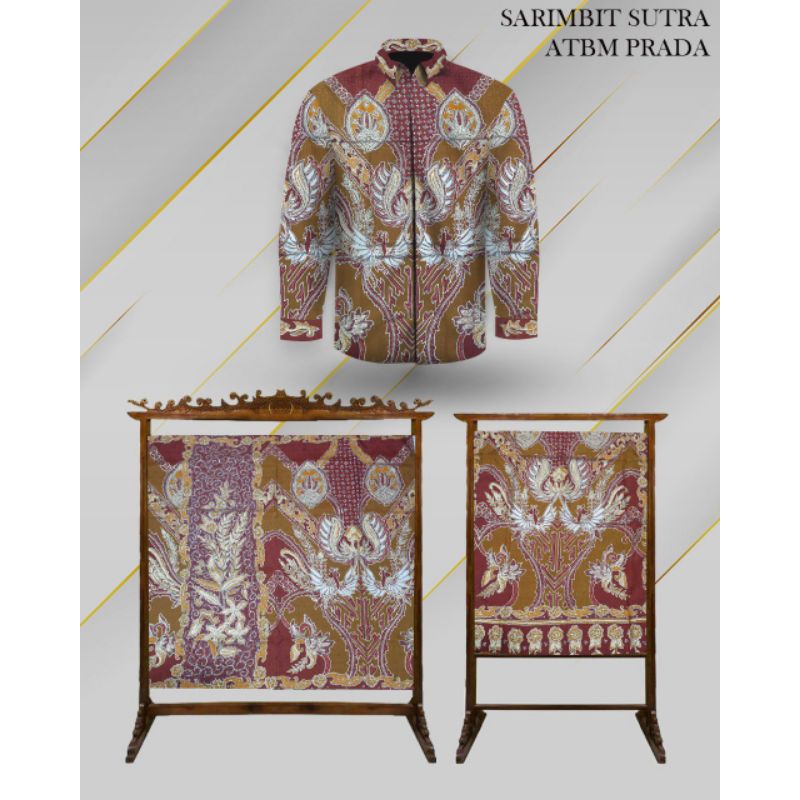 Bahan Batik Tulis Exlusive Sarimbit Sutra ATBM Prada Asli Full Tulis Manual