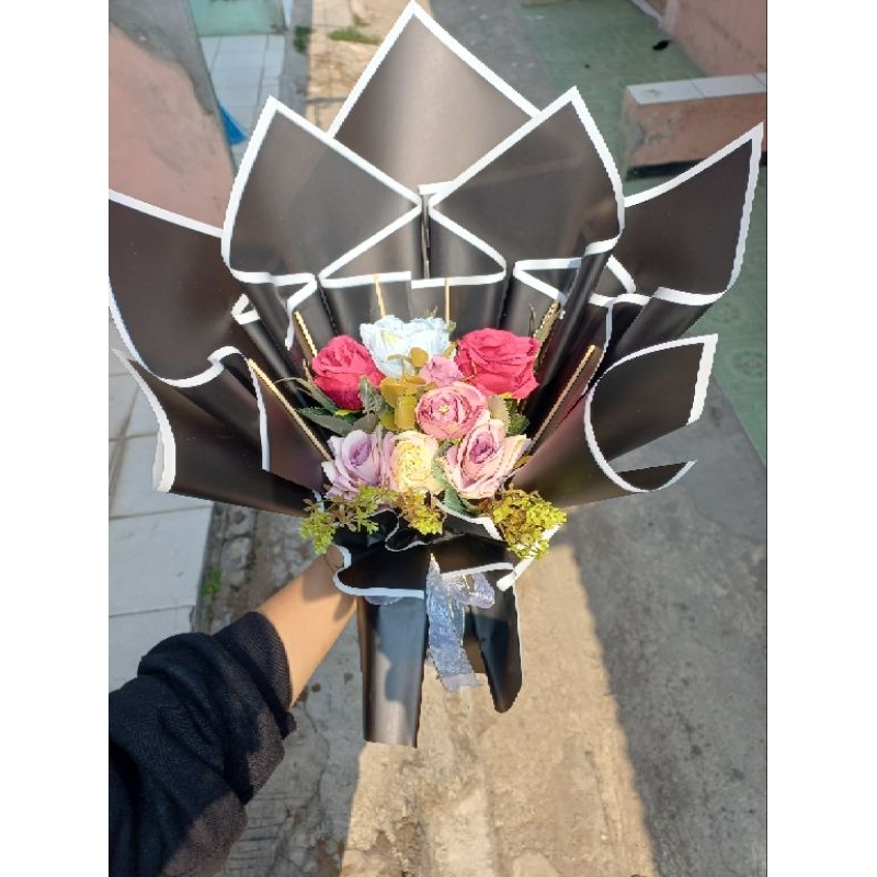 buket bunga, buket wisuda