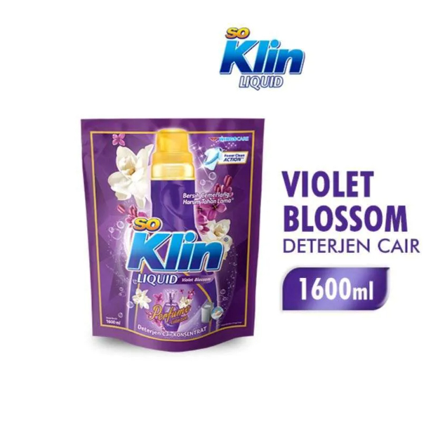 SO KLIN Liquid 80811 Detergent Violet Pouch 1600 mL