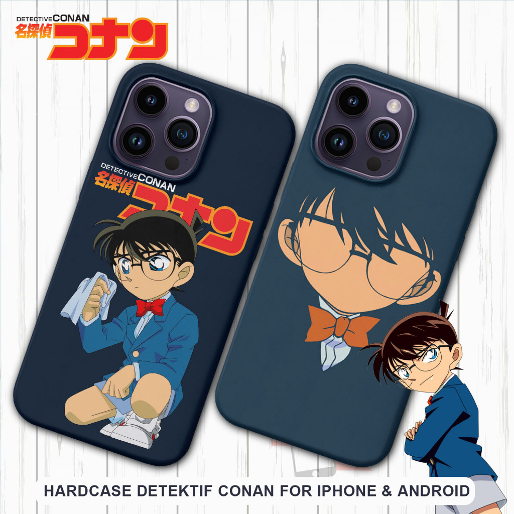 Casing Hard Case HP iPhone Dan Android Motif Anime Detektif Conan