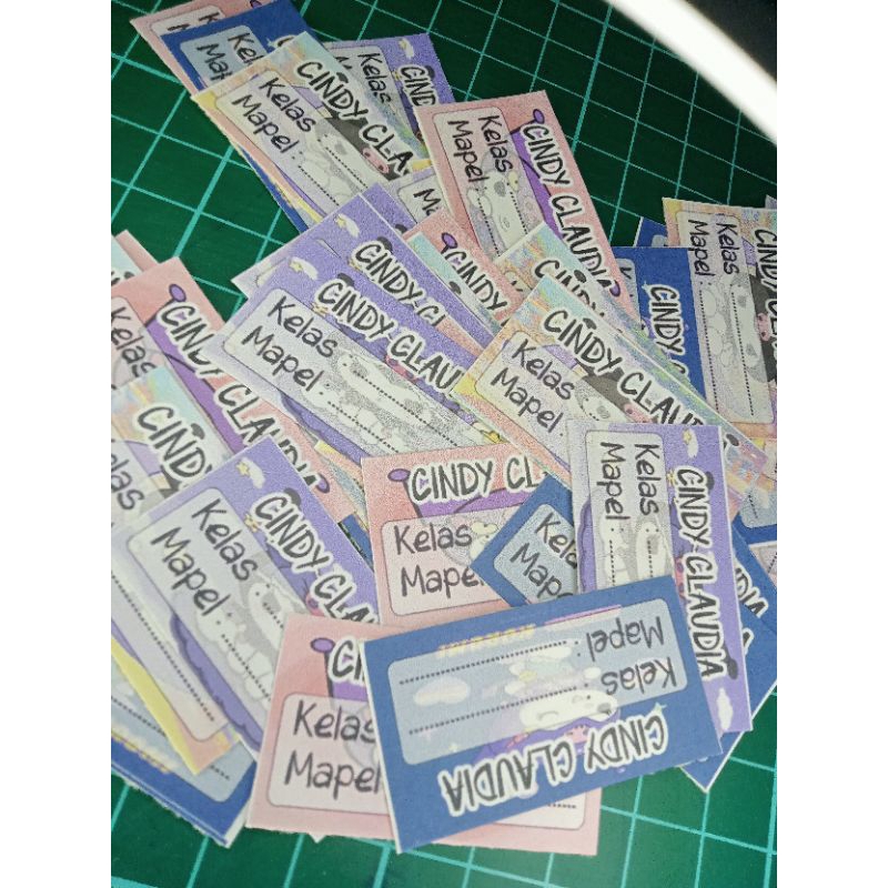 

StickerNama/Sticker Buku/Nama/BukuPelajaran/48pcs/48Sticker/Murah/StickerNama