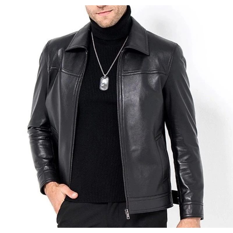 jaket kulit asli domba - jaket kulit asli pria - jaket kulit original