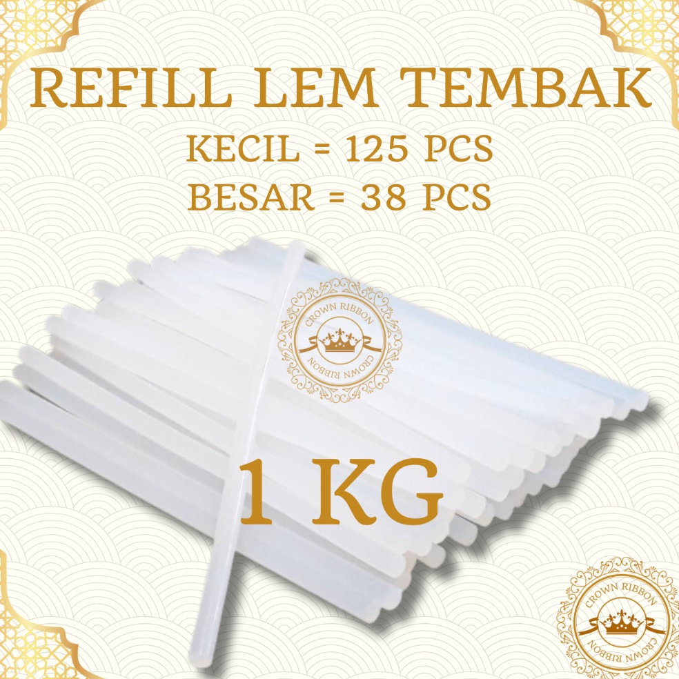

Garansi Terbaik 1 KG isi lem tembak kiloan lem bakar kiloan glue gun refill lem lilin tembak kecil besar 1kg