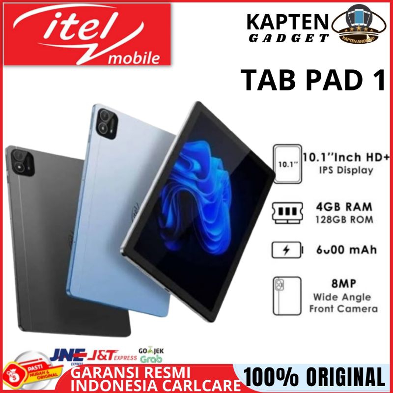 TAB ITEL PAD 1 4/128 GB Sim Card LTE 4G 10.1inch PRODUK BARU ORIGINAL GARANSI RESMI