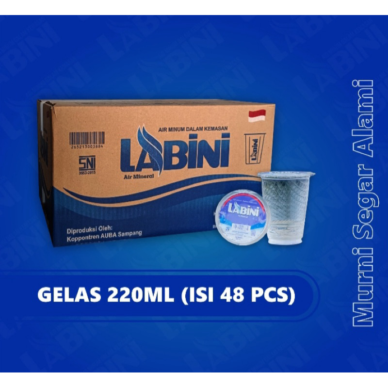 

Air Mineral Labini Gelas (220 ml)
