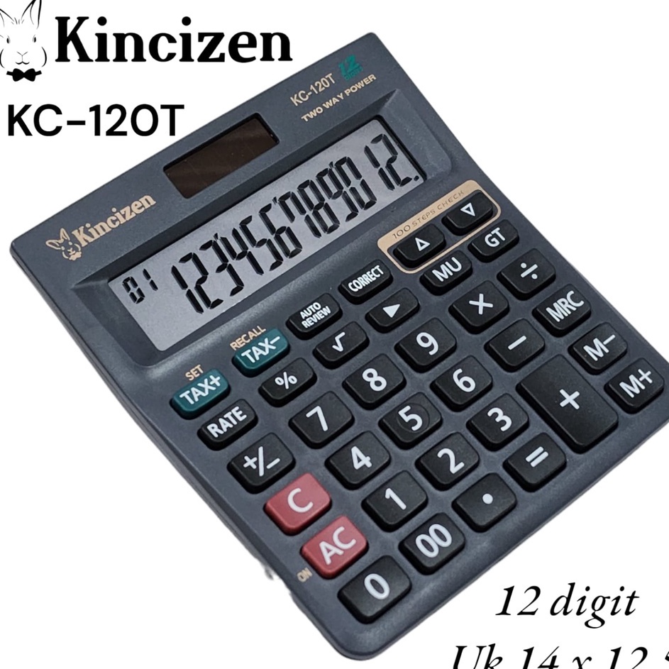 

Jual Kalkulator Kincizen KC12T 12 DIGIT Kalkulator Citizen CT12T 12 DIGIT Kalkulator dagang CT12T