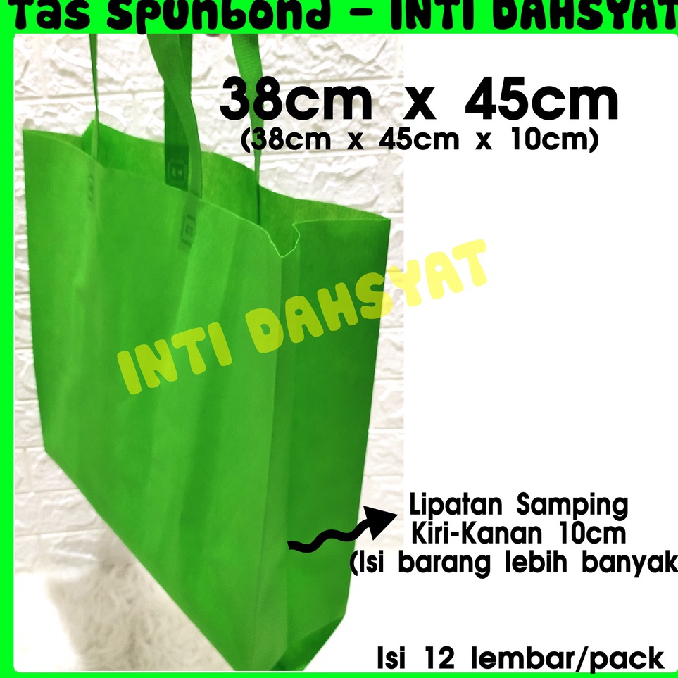 

Harga Promo Tas Spunbond Goodie Bag Non Wooven Handle Lipat Samping 38x451 isi 12lembarLusin Tas Sembako Besar PALING MURAH