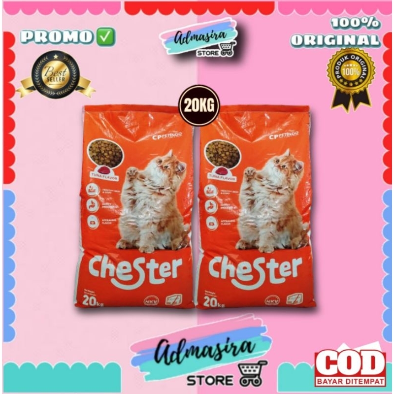 CHESTER 20 KG Pakan Kucing Dry Cat Food Chester 20kg