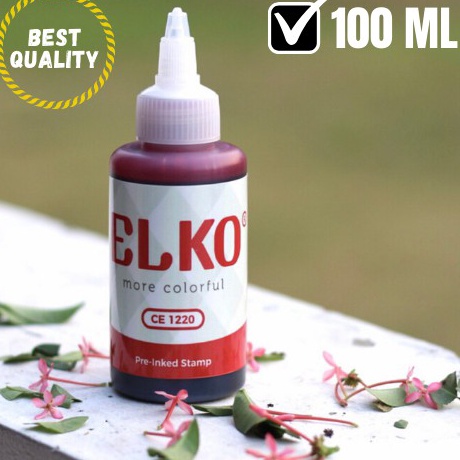 

Tinta Stempel Flash Trodat Otomatis Warna MERAH isi 1 ML ELKO Waterproof
