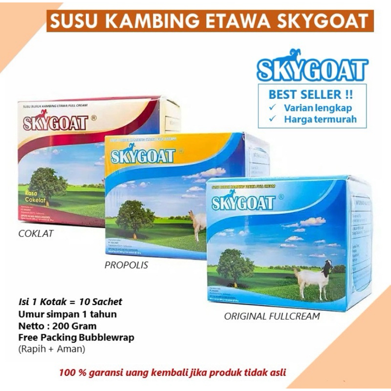 

SKYGOAT - Susu Kambing Etawa Bubuk Original Box isi 10 Sachet