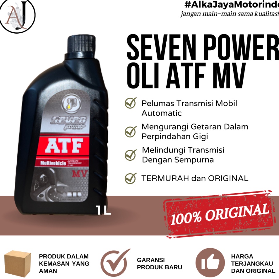 SEVEN POWER OLI ATF MV 1L POWER STEERING  TRANSMISI MATIC ALKA JAYA MOTOR SELALU TERMURAH