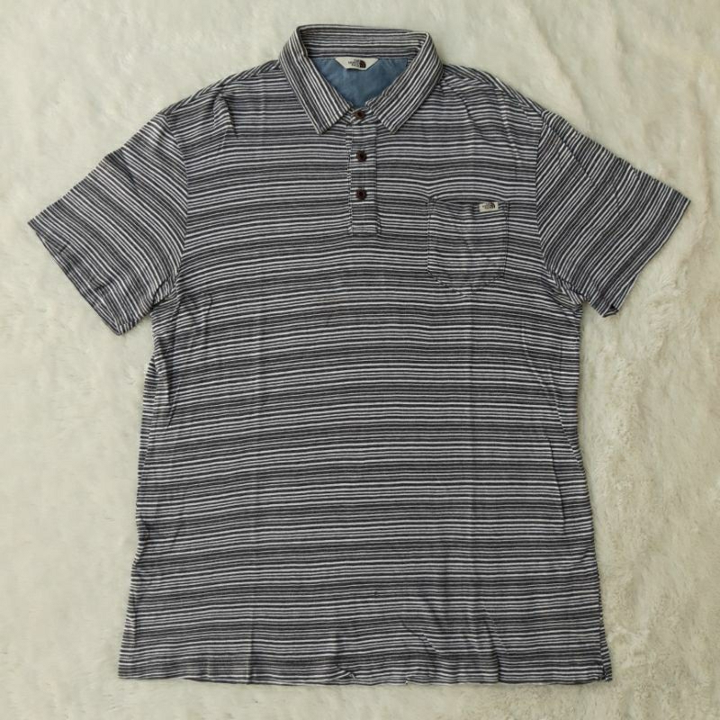 polo the north face salur hitam