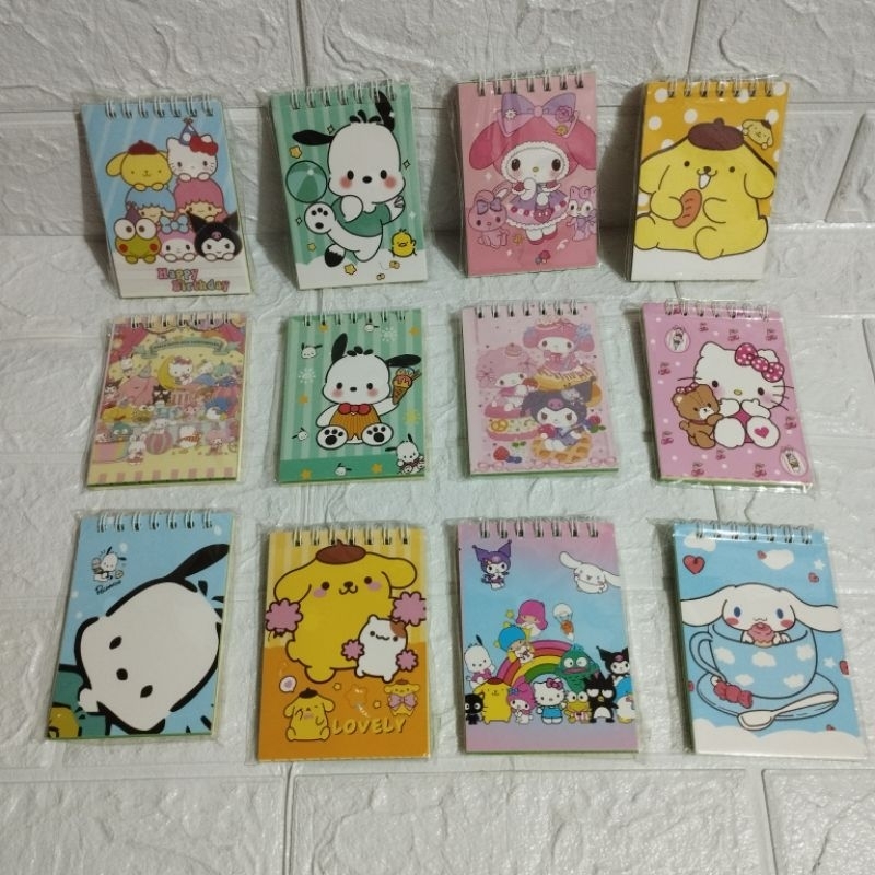 

notes spiral sanrio