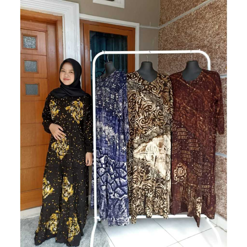 Gamis Batik Rayon Santung