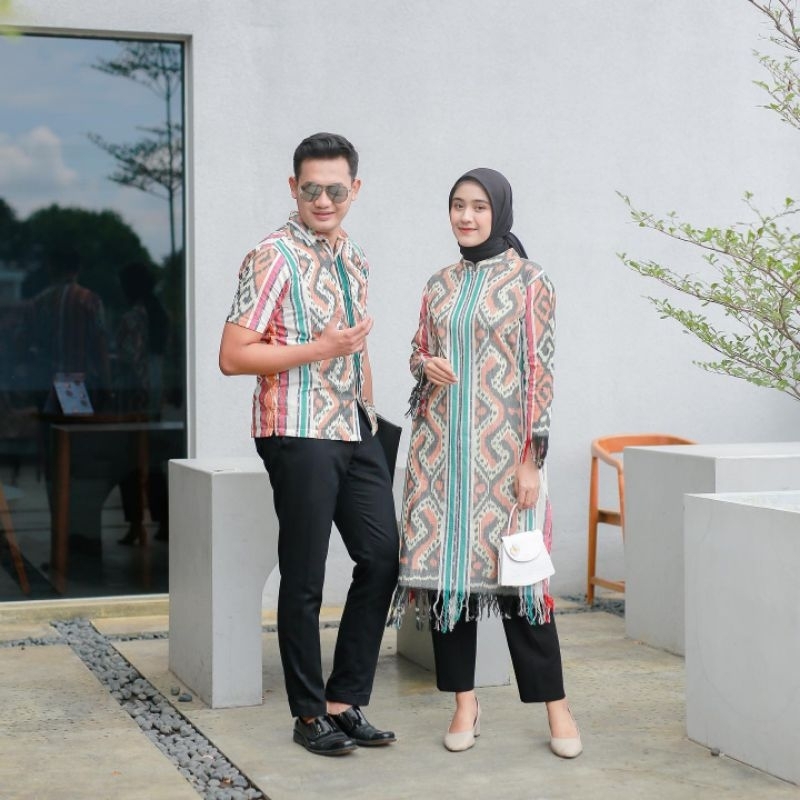 BAJU TENUN COUPLE - KEMEJA TENUN - DRESS TENUN - COUPLE TENUN
