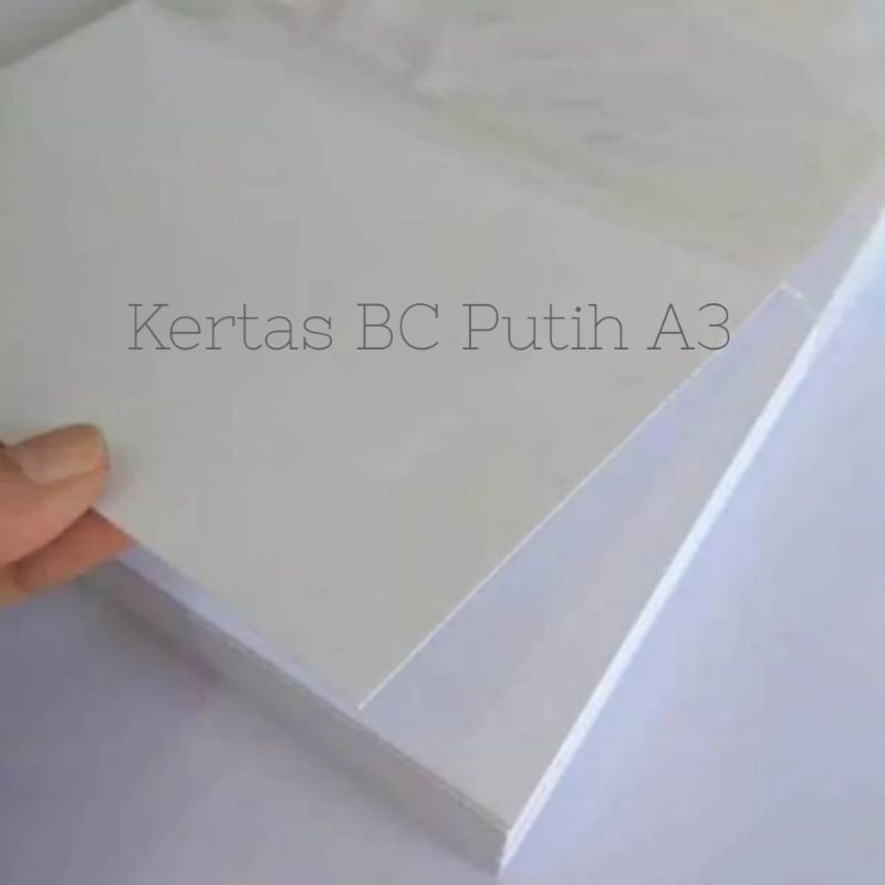 

Kertas BC Putih A3 150gsm / Kertas gambar putih A3 / Manila putih A3 untuk cover akta notaris
