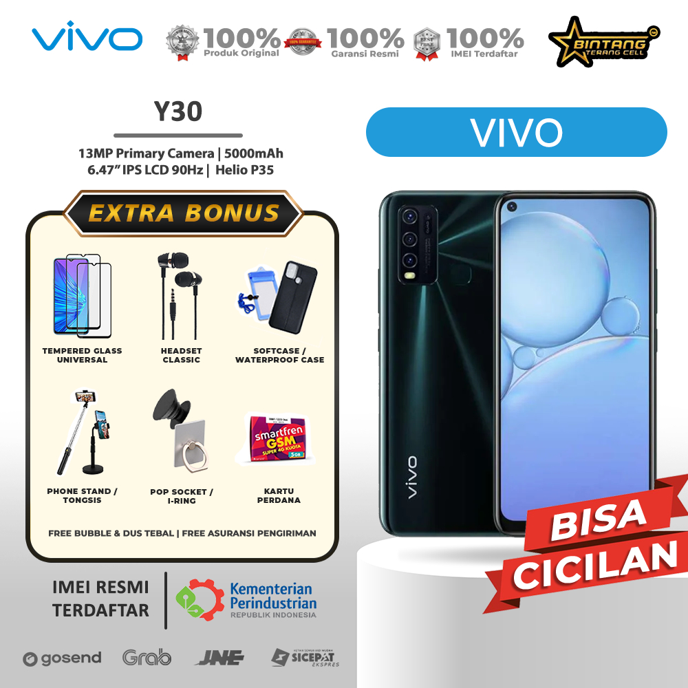 VIVO Y30 RAM 8/128 Y30I RAM 4/64 GARANSI RESMI