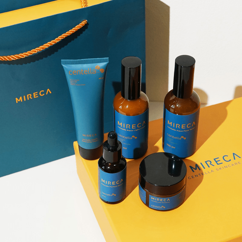 MIRECA Paket skincare Pria | 5 kali mencerahkan wajah menghilangkan jerawat | Skincare Pria