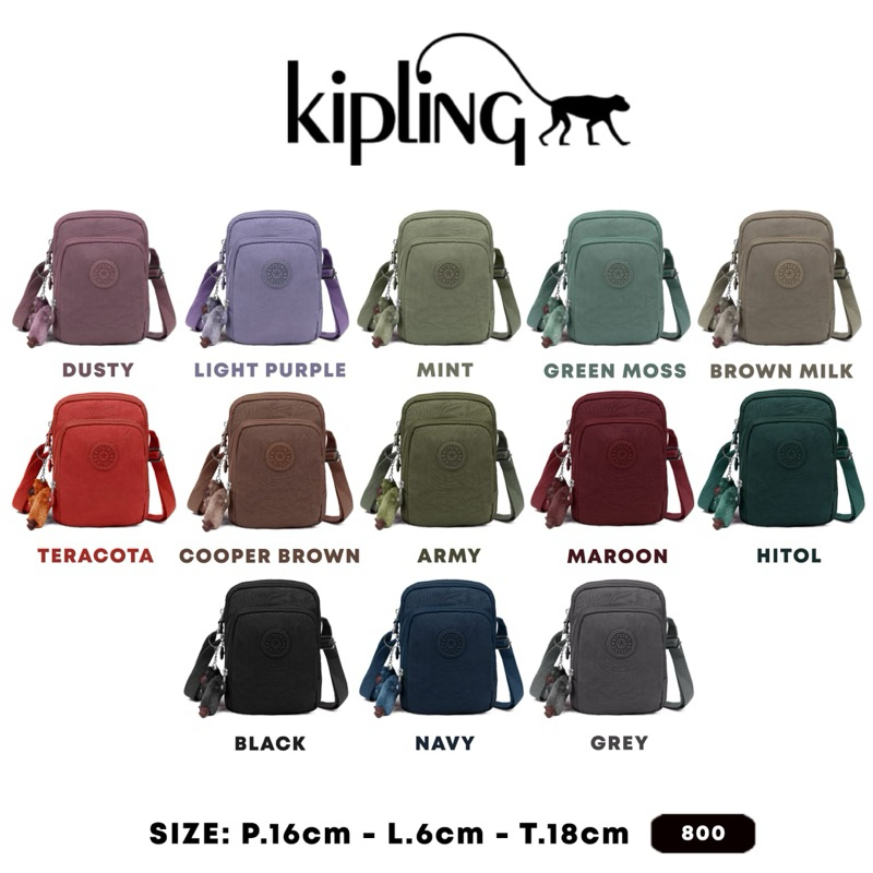 Tas Selempang Mini Kipling #800 / Tas HP Selempang Import