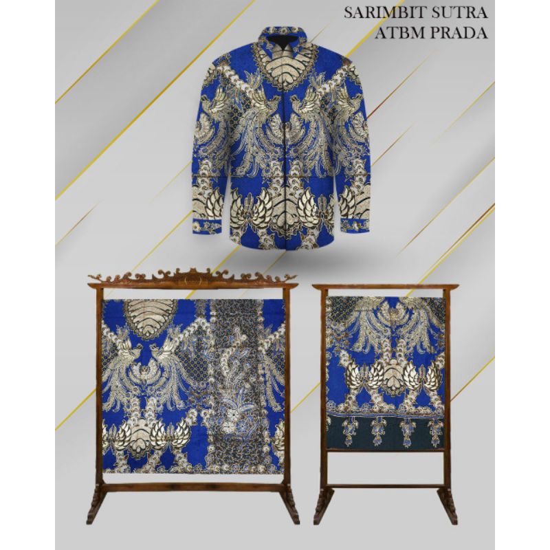 Bahan Batik Tulis Exlusive Sarimbit Sutra ATBM Prada Asli Full Tulis Manua