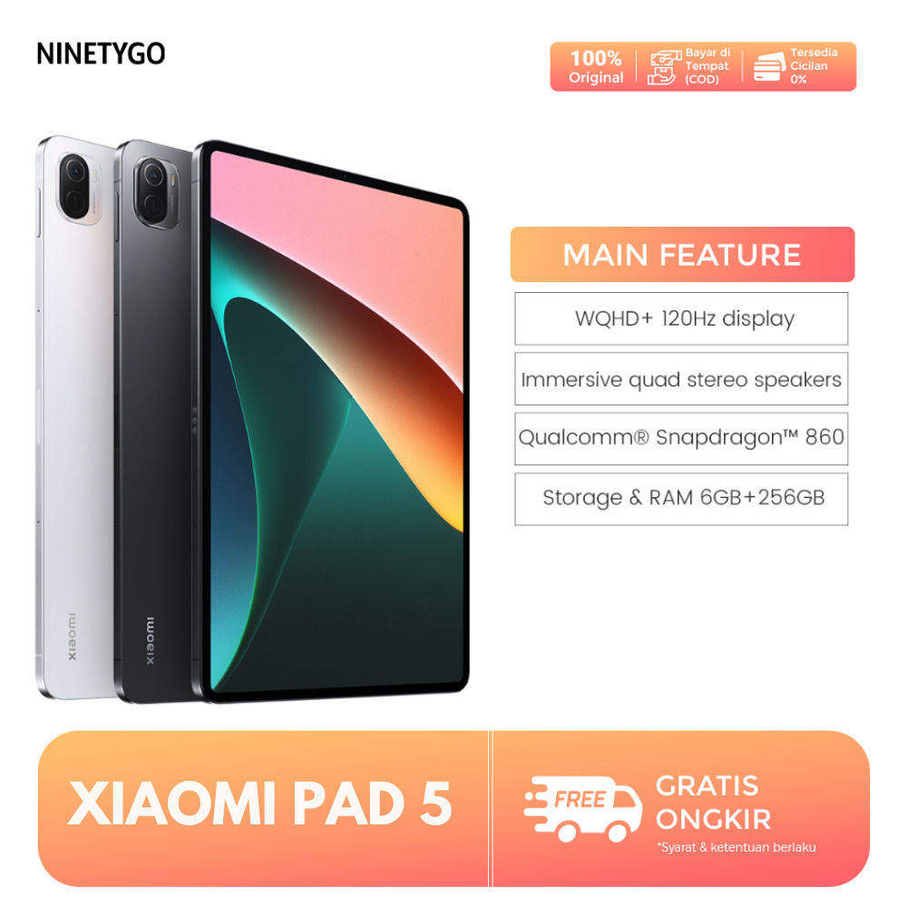 Xiaomi PAD 5 - Qualcomm Snapdragon 860 - Battery 8720mAh
