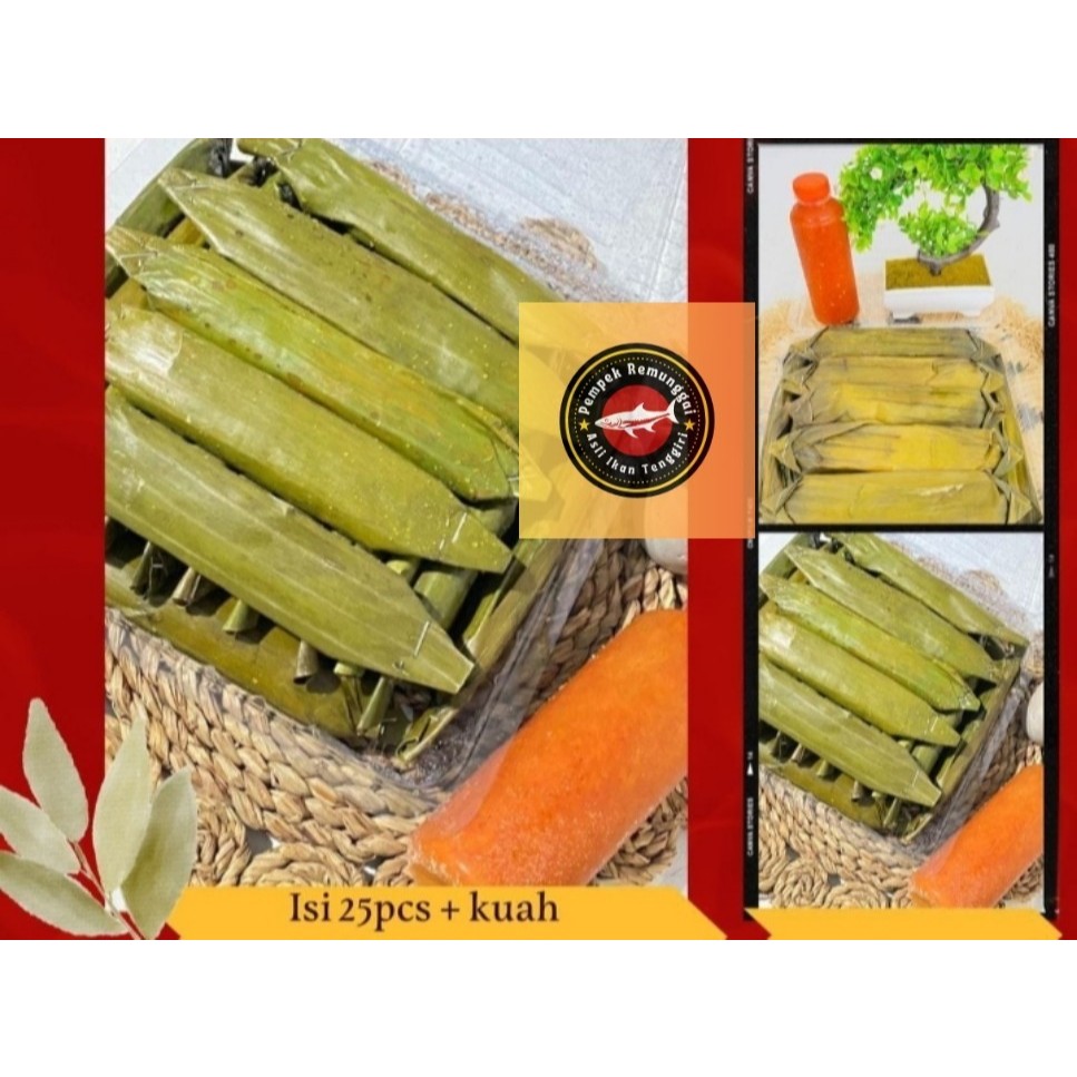 

Paket 25 Otak-otak | Asli Ikan Tenggiri Segar Pempek Khas Asli Palembang 100% Halal Quality Premium