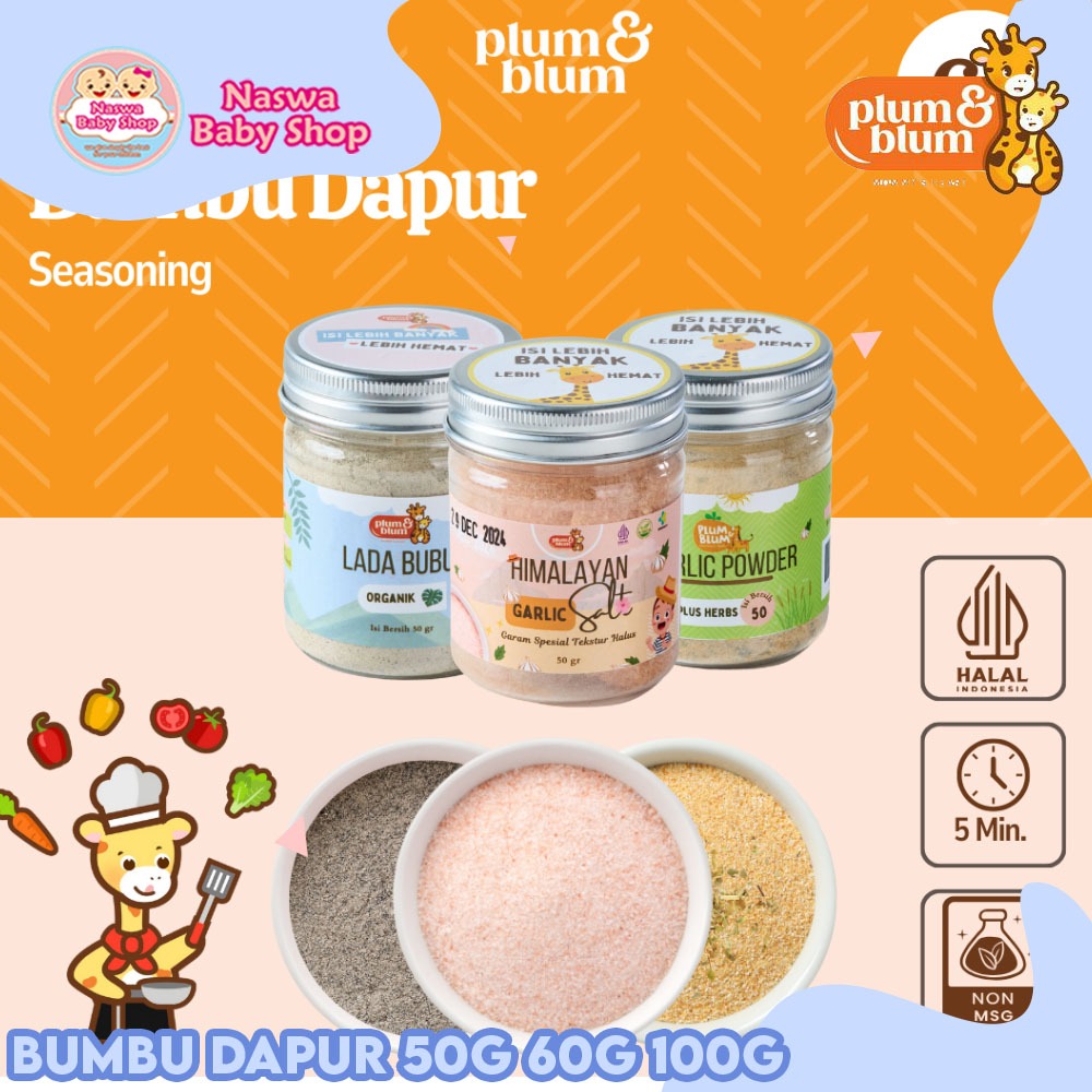 

Plum & Blum Bumbu Dapur MPASI Bayi 50g 60g 100g