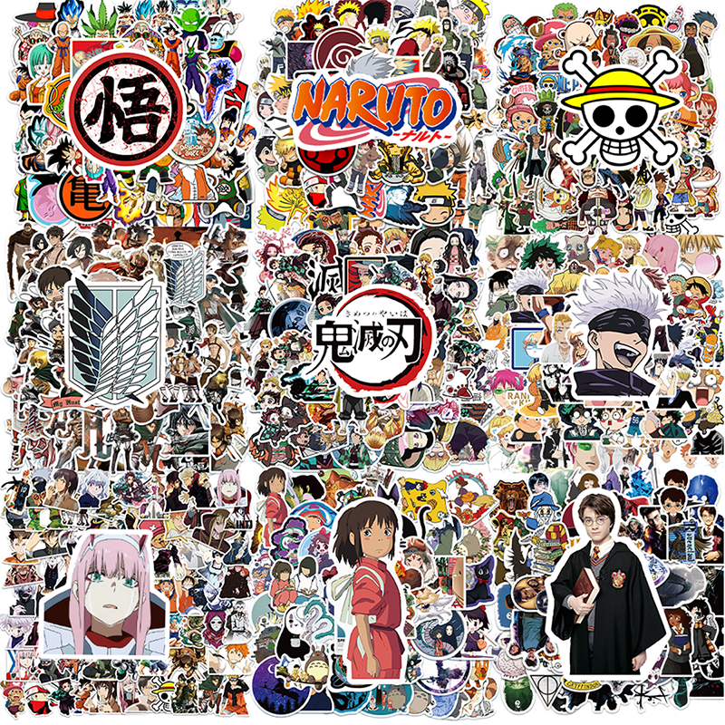 

Hot Anime Jepang Stiker one piece Naruto Kimetsu no Yaiba Anti Air Stikers Berperekat Waterproof sticker decal buat Motor Helm Buku Journal Koper Casing HP Laptop Botol Minum