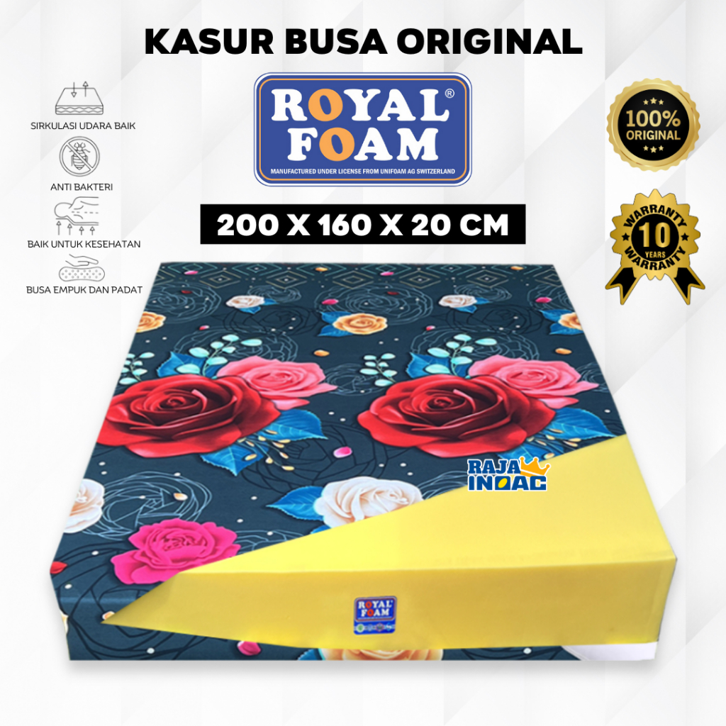[200x160x20] Kasur Busa Royal No 2 Tebal 20 cm / Kasur Royal Foam Garansi 10 Thn / Kasur Murah Royal