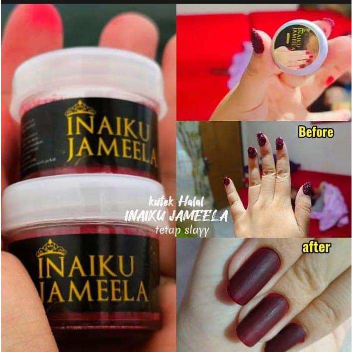 INAIKU JAMEELA INNAI KUKU JAMEELA KUTEK KUKU MUSLIMAH HALAL MERAH MAROON DAN HITAM