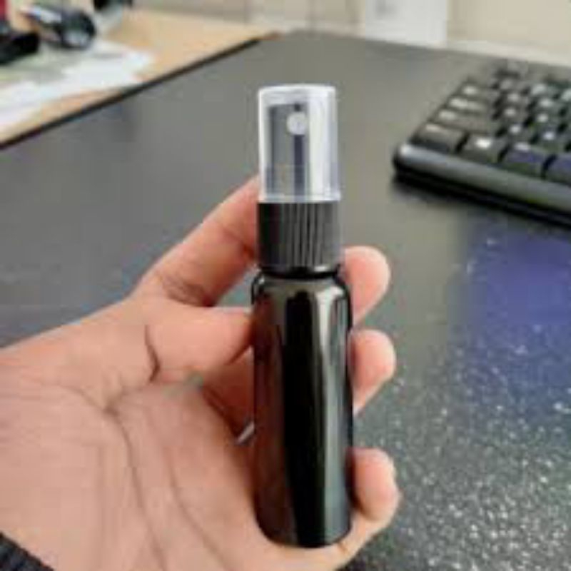 Botol hitam 60 ml Spray / botol hitam 60 ml tutup spray