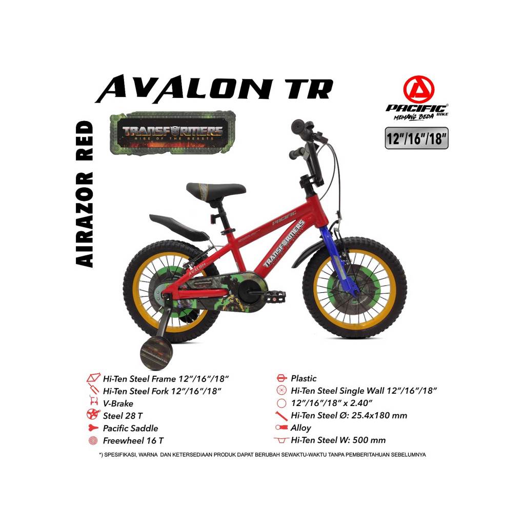 SEPEDA BMX ANAK LAKI-LAKI 16" PACIFIC AVALON TRANSFORMER