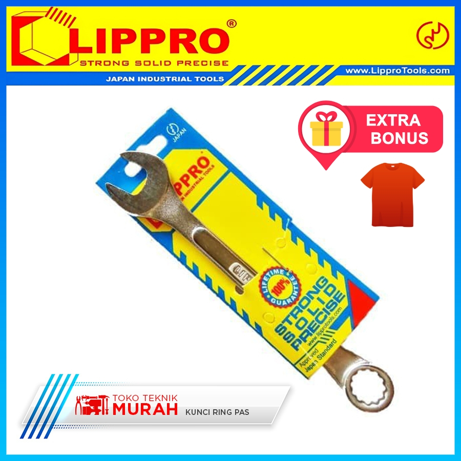 LIPPRO Kunci Ring Pas 46mm Eceran Satuan - Chrome Vanadium Lippro 600C - 46