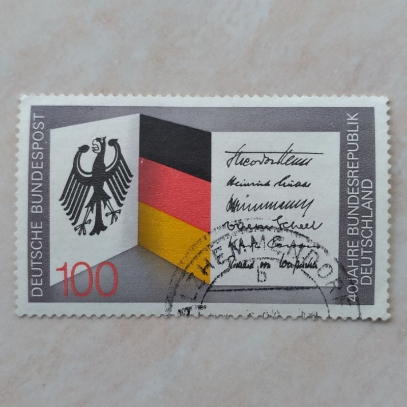 

Perangko Prangko Kuno Jerman 1989 40th Anniversary Federal Republic Germany - YN1520