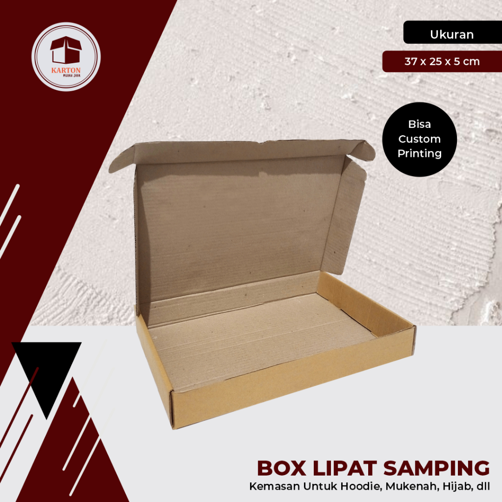 

BOX LIPAT SAMPING UK. 36 x 25 x 4 cm - packaging box/karton/polos/box pizza/box hijab/scarfbox/pizza