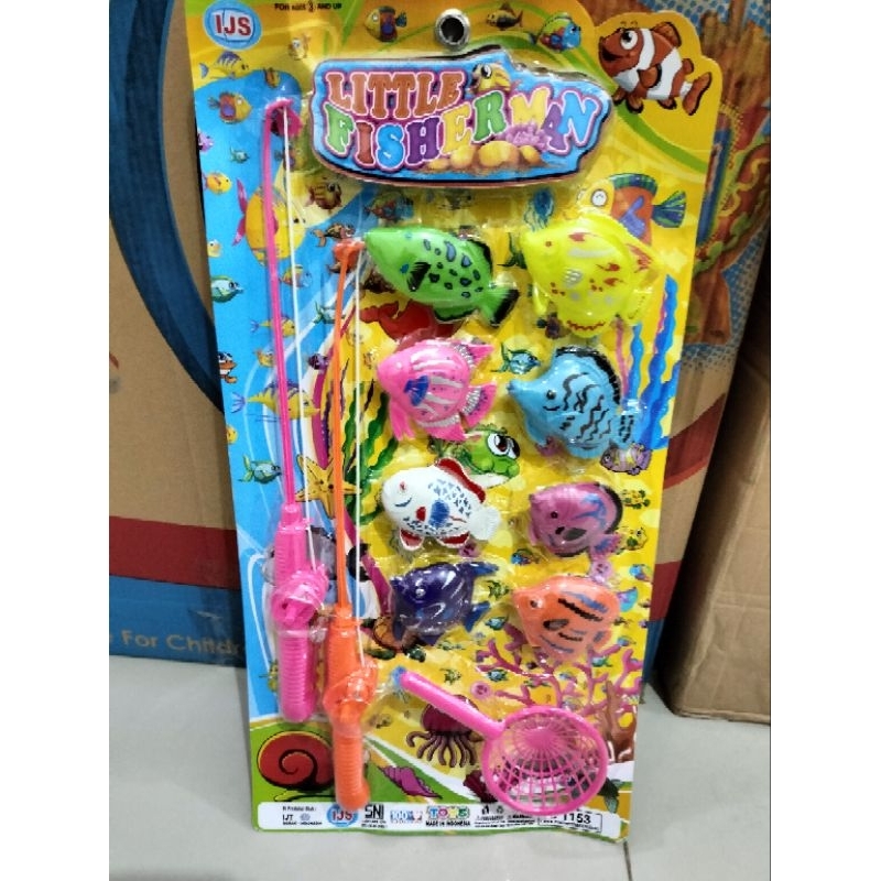 mainan pancing ikan B 1153 little fisherman