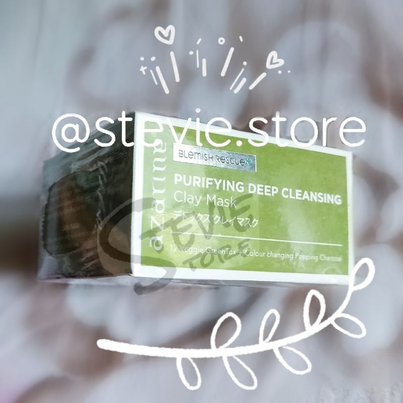 CLEARANCE - Azarine Purifying Deep Cleansing Clay Mask 60g 12 Veggie GreenTox Matcha Charcoal Bamboo