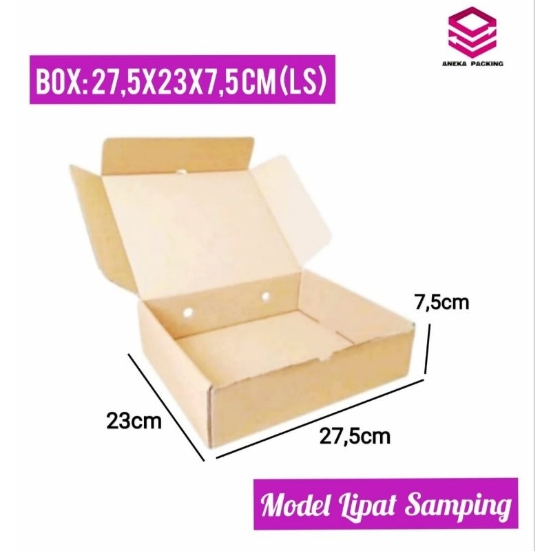 

Box 27.5x23x7.5cm (KAIN)/Kardus/Hampers/Baju/Packing