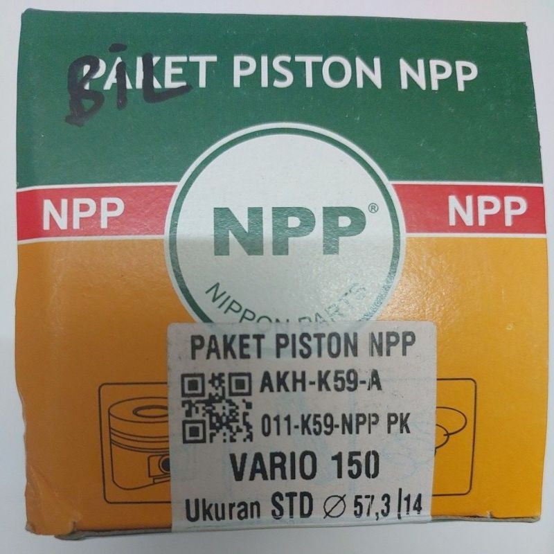 PISTON KIT NPP Vario 150, ukuran std,,50,,100,