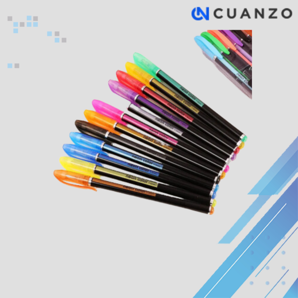 

Pena Pulpen Warna Gel Pen Glitter Neon Color 1.0 12 PCS /Pulpen Warna Pastel Tulisan Tebal Pekat Menulis Pelajaran Jurnal Membuat Scrapbook/Pen Pulpen Tulisan Tebal Rapi Tinta Gel Model Ramping Dapat Disimpan Tas Saku Awet Murah