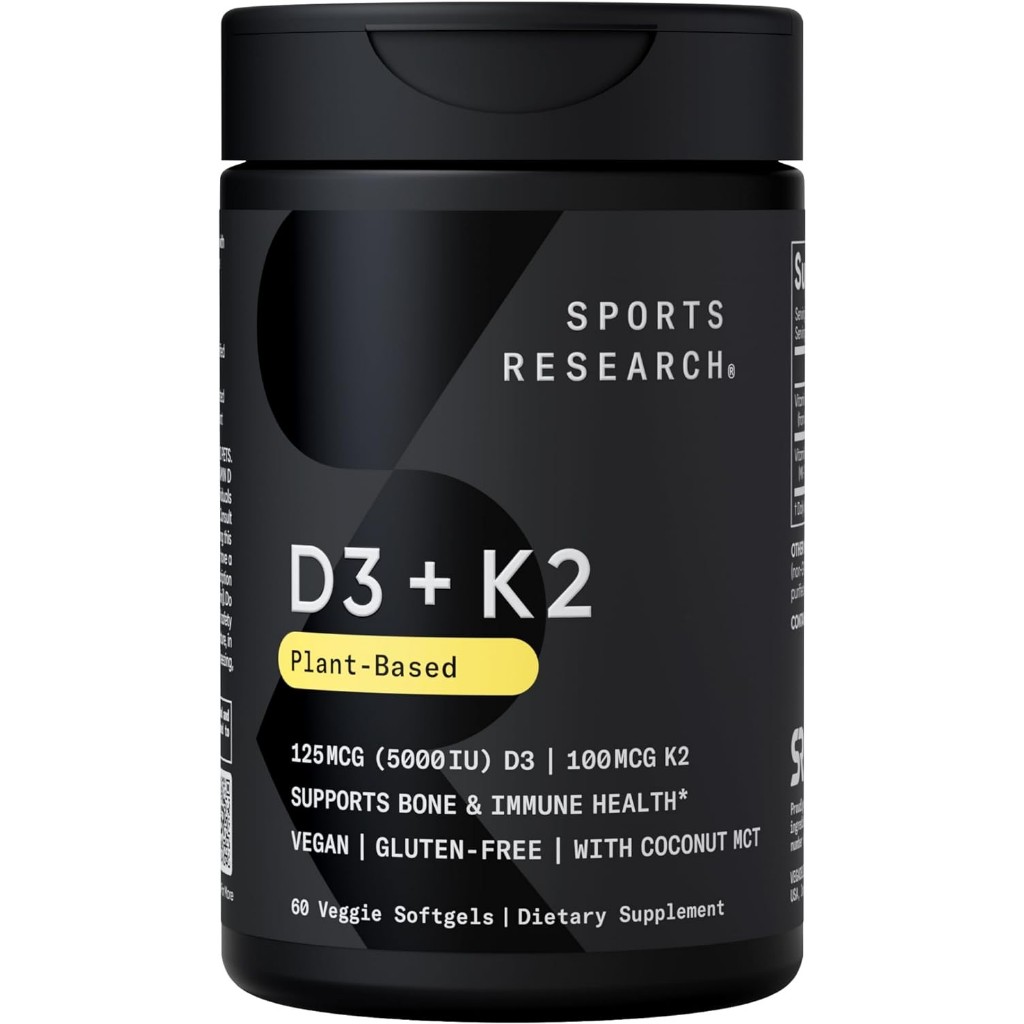 SPORTS RESEARCH SR Vitamin D3 + K2 5000iu USA Original