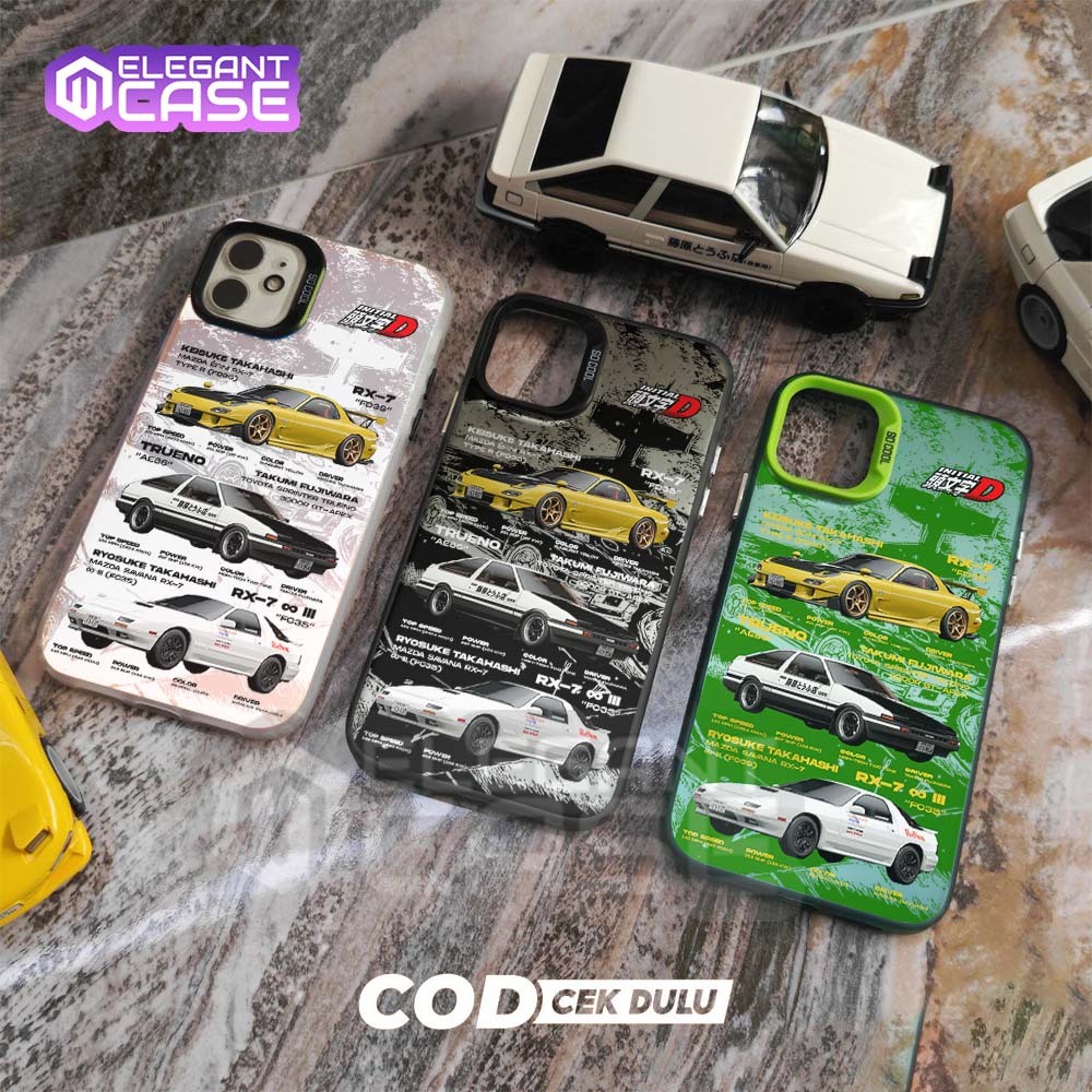 ELEGANT CASE HOLOGRAM VIVO V30 V30 PRO Y100 5G CASE PREMIUM IMD ANIME [CAR INITIAL D] HARDCASE PELIN