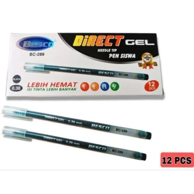 

Pulpen Gel Besco 289 bolpen gel murah isi 12 pcs