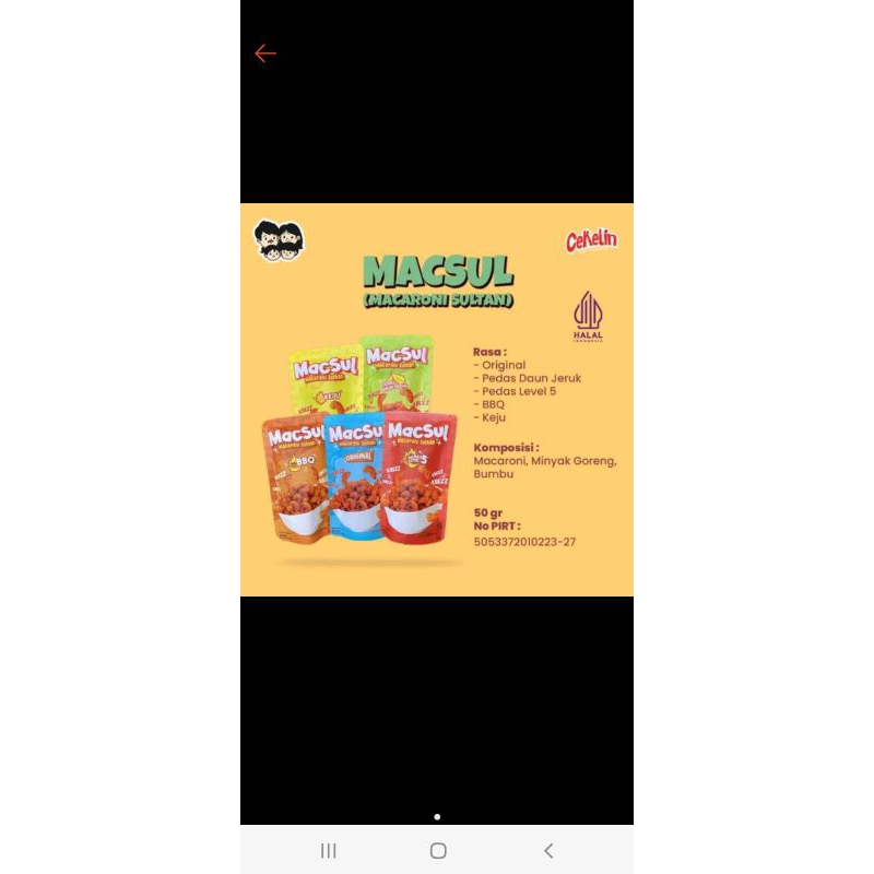 

Macaroni Macsul